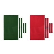 [whfashionkk] Pool Table Cloth with 6Pcs Felt Strips for 9ft Snooker Pool Billiards Table