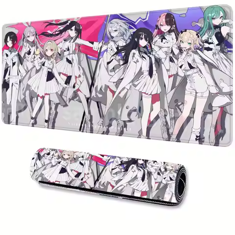 VSPO Rubber Mouse Pad VTuber Virtual YouTuber Large Mousepad XXL Padding Computer Keyboard Mat Anime