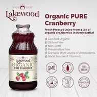 Lakewood Organic PURE Cranberry 32oz (Gluten Free) 946ml