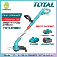 TOTAL TGTLI20018 Grass Trimmer 20V P20S Battery Lithium-Ion Lawn Machine Mesin Potong Rumput Bateri [ichiban DIY]