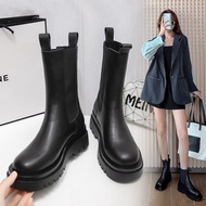 KY/16 Augusto Dr. Martens Boots Femaleins2023Fall Winter Fashion Platform Ankle Boots Chelsea Smoke Pipe Boots Internet