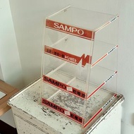 早期SAMPO壓克力斜面展示櫃