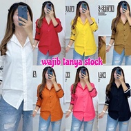 KEMEJA KATUN EL-2157/CZZ WOMEN'S COTTON EMBROIDERED SHIRT - MUST ASK FOR STOCK