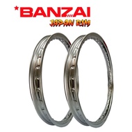♞BANZAI JAPAN RIM 1.20x17 (1 PAIR) MOTORCYCLE RIM ALLOY