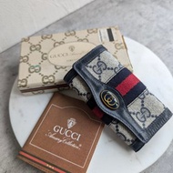 中古Gucci 藍老花琉璃裝飾匙包