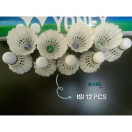 USED BADMINTON SHUTTLECOCK. DRILL TRAINING SHUTTLECOCK/STRUK CONTENTS 12/S SLOP.