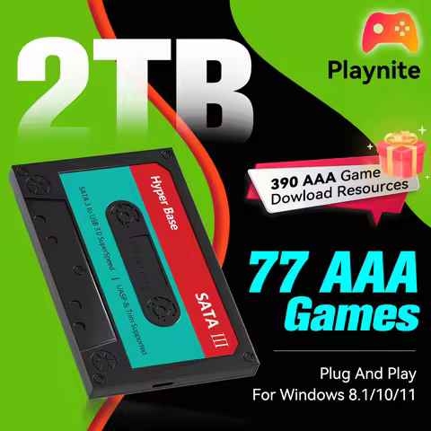 AAA Games Gaming Hard Drive Playnite For Windows 500GB/2TB Gaming HDD With PC Games For PS4/PS3/PS1/