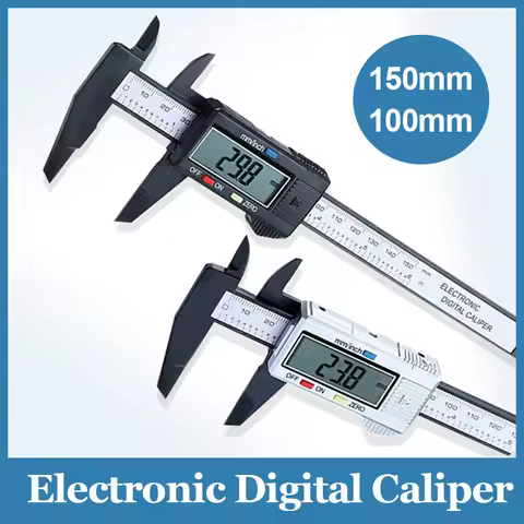 150mm/100mm Electronic Digital Caliper Dial Vernier Caliper Gauge Carbon Fibre Vernier Caliper icrom