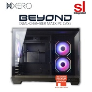XERO BEYOND Dual-Chamber M-ATX PC Case -Black/White (With 3ARGB Fans)