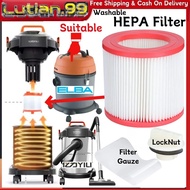 ELBA EV6720 Vacuum Cleaner Filter Replacement Parts Kit for YILI 95E/6201/77 12L 18L 20L 30L