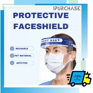 (CLEAR STOCK) Face Shield Reusable Anti-fog Plastic face mask For adult for Full Face Protection