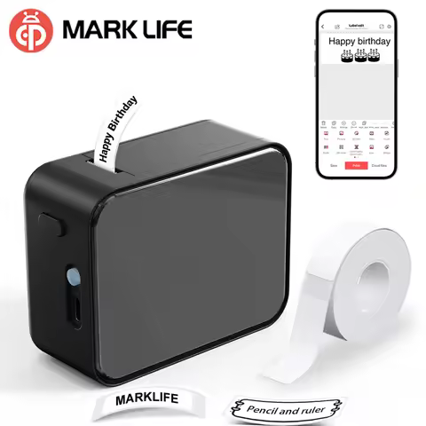 Marklife P15 Mini Pocket Thermal Label Printer Wireless Bluetooth Adhesive Label Maker Similar as D1