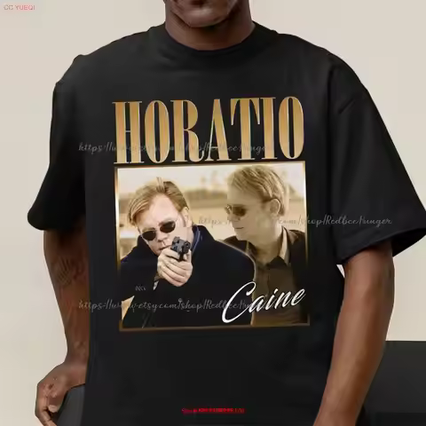 Lt HORATIO CAINE T Shirt csi Miami Retro 90s Vintage David Caruso Homage long or short sleeves