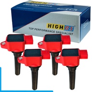 4PCS IGNITION COIL FOR Mitsubishi Lancer Evolution Ralliart EVO 10 EVOX 10 GSR MR 2.0L 4B11 T/C 1831