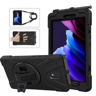 Samsung Galaxy Tab Active 3 8.0 Case, Heavy Duty Rugged Shockproof Drop Protection Case with 360 Sta