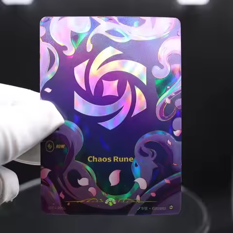 LOL 6-12pcs/set Riftbound SFD R Series Fury Mind Calm Body Order Chaos English RUNE card set Texture