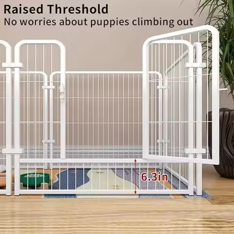 Secure & Sturdy Dog Fence Playpen: Durable Outdoor Enclosure for Small Dogs