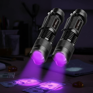 UV Ultraviolet Purple Flashlight 365nm/395nm Aluminum Banknote Detector Fluorescent Cat Moss Light U