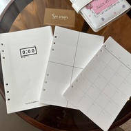 Planner 6-hole refill notebook paper A5/A6 40 sheets Weekly/Monthly Plan