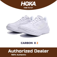 【100% Original】Hoka Carbon X2 Running Shoes Triple White for men and women shoes