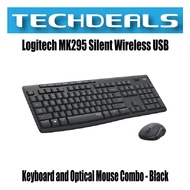 Logitech MK295 Silent Wireless USB Keyboard and Optical Mouse Combo - Black