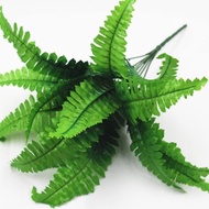 Fake fern made of plastic fabric, 7 branches, 14 leaves, 42 cm long, used to place in pots or decora