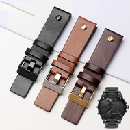 Compatible with Diesel Leather Watch Strap Large dial with three subdials DZ7333 7348 4318Men's and 