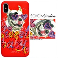 【Sara Garden】客製化 手機殼 Samsung 三星 S9+ S9plus 手繪繽紛鬥牛犬 手工 保護殼 硬殼