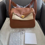 Hermes lindy 26 金棕金扣 全新原模還在 配件塵袋盒子