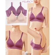 Bra Full CupWanita Wire-Free Thin Foam Size 36C 38C 40C FELANCY Motif UnderwearPOLOS / Underwear 065