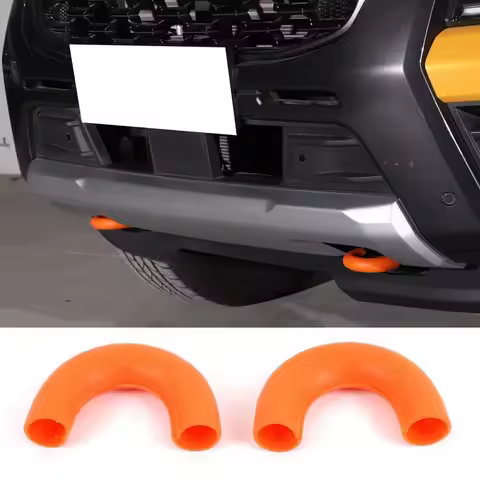 For Ford Ranger Ranger T9 2023-2026 TPE Black/orange/yellow Car Front Tow Hitch Protective Cover Tow