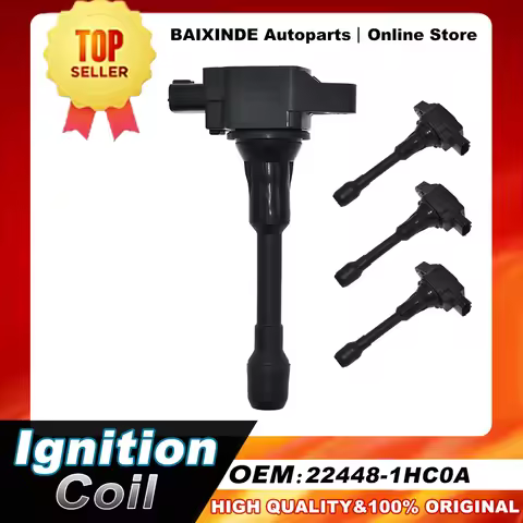 1/4PCS 22448-1HC0A 224481HC0A 17210-15900 Ignition Coil For Nissan Micra K13 HR15DE Versa Note 1.6L 