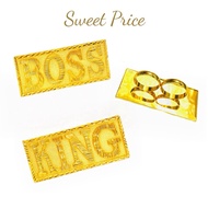 New Design 2 Finger Biscuit Men Ring 24K Gold Plated Men Ring(26gm) NOT 916