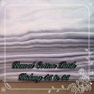 TUDUNG BAWAL COTTON PUTIH BIDANG 55 & 45 / BAWAL RANIA / SHAWL CHIFFON OFF WHITE