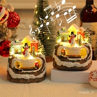 Christmas Gift Wholesale2023New Christmas Snowman House Music Box Children's Day Gift Music Box