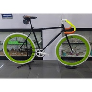 Sepeda Fixie Fixed Gear Fullbike Fixie Doltrap Bahan Chromoly