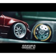 Sakura Model BBS LMR Diecast Rubber Tires