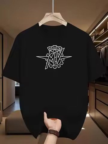 Mv Agusta T Shirt Men 100% polyester fiber easy to clean sportswear suitable for fitness casual wear