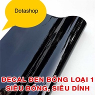 Combo of 5 meters of glossy black decal for cars, motorbikes, phones, laptops, suitcases...
