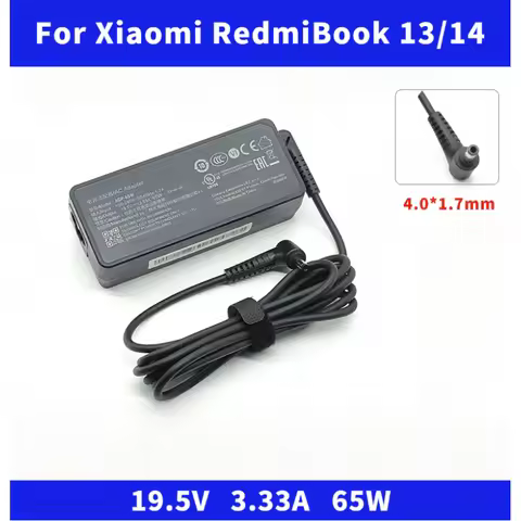 19.5V 3.33A 65W AC Power Charger Adapter for Xiaomi XMA1901-DA DG GB A14-065N1A PA-1650-70XM TM1802-
