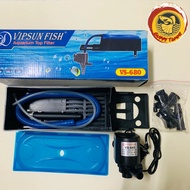 Vs-680 aquarium water pump and filter set for aquariums