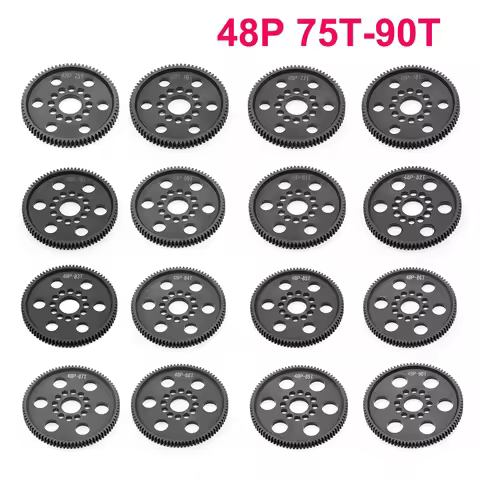 POM 48P Spur Gear Main Gear 75T 76T 78T 82T 84T 85T 88T 89T 90T For 3Racing Sakura S XI XIS CS D4 D5