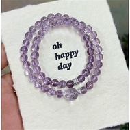 New Trendy Fashion Beautiful Bolivian Amethyst Two Circle Bracelet