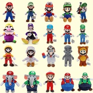 22 Styles 17-41cm Super Mario Bros Plush Doll Mario Luigi Yoshi Peach Bowser JR Mushroom Peluche Dol