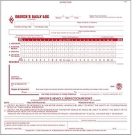 2-in-1 Driver Daily Log Book 10-pk. with Simplified Driver Vehicle Inspection Report - Book Format w