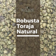 green bean robusta toraja natural biji kopi mentah - 1 kg