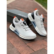 ECCO 2023 new style golf shoes men's golf nail-free shoes BOA lock buckle free Belt Fitness step oxygen permeable yak leather shoes fitness step mixed breathable JFQO