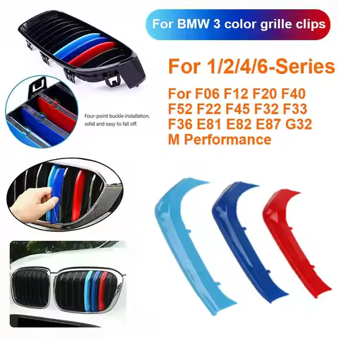 3pcs ABS Clip For BMW 1 2 4 6 Series F06 F12 F20 F40 F52 F22 F45 F32 F33 F36 E81 E82 E87 G32 M Perfo