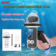 BRDRC for DJI OSMO POCKET 3 waterproof shell pan tilt camera 40 meter diving protective cover access