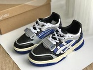 ASICS 亞瑟士 GEL-SPOTLYTE LOW V2 黑藍 皮革 復古運動鞋 籃球鞋 男鞋